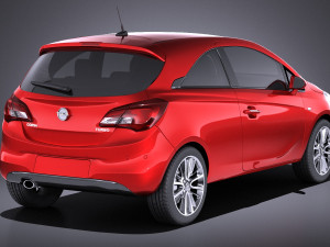 Opel Corsa 3-door 2017 vray 3D Модель