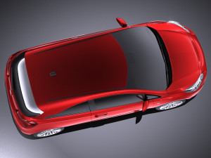 Opel Corsa 3-door 2017 vray 3D Модель