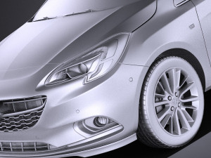 Opel Corsa 3-door 2017 vray 3D Модель