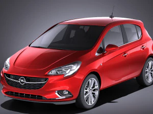 Opel Corsa 5-T&uuml;rer 2017 vray 3D Modell
