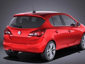 Opel Corsa 5-door 2017 vray 3D Model