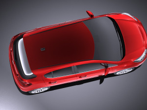 Opel Corsa 5-door 2017 vray Model 3D