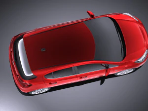 Opel Corsa 5-door 2017 vray 3D Model