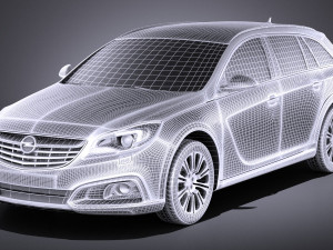 Opel Insignia Country Tourer 2015 vray 3D Model