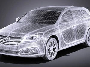 Opel Insignia Country Tourer 2015 vray 3D Model