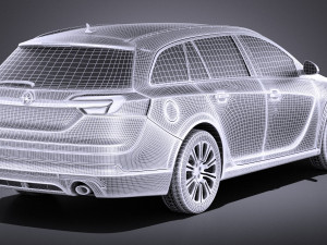 Opel Insignia Country Tourer 2015 vray 3D Model