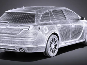 Opel Insignia Country Tourer 2015 vray 3D Model