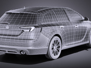 Opel Insignia Country Tourer 2015 vray 3D Model