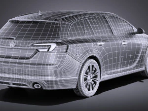 Opel Insignia Country Tourer 2015 vray 3D Model