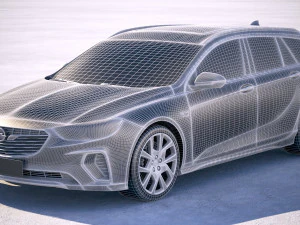 Opel Insignia GSI Sport Tourer 2019 3D Model