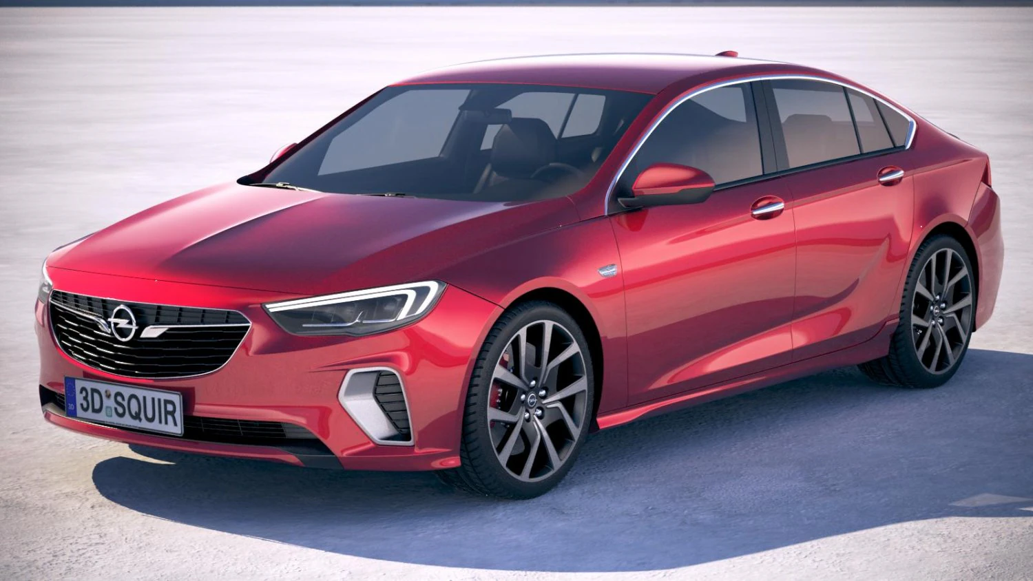 Opel Insignia GSI 2018 3D Model .c4d .max .obj .3ds .fbx .stl .blend