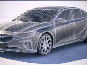 Opel Insignia GSI 2018 3D Model