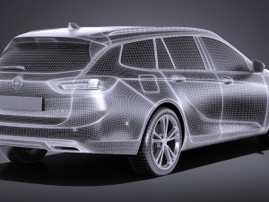Opel Insignia Sports Tourer 2017 Modelo 3D