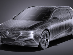 Opel Insignia Sports Tourer 2017 Modelo 3D