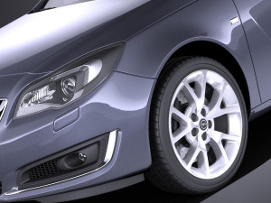 Opel Insignia Sedan 2015 vray 3D Модель