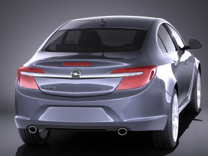 Opel Insignia Sedan 2015 vray 3D Модель
