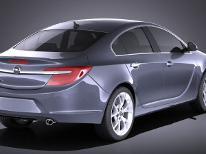 Opel Insignia Sedan 2015 vray 3D Модель
