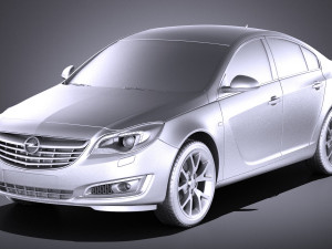 Opel Insignia Sedan 2015 vray 3D Модель