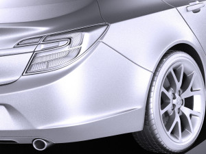 Opel Insignia Sedan 2015 vray 3D Модель