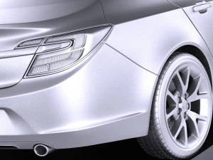 Opel Insignia Sedan 2015 vray 3D Model