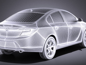 Opel Insignia Sedan 2015 vray 3D Модель