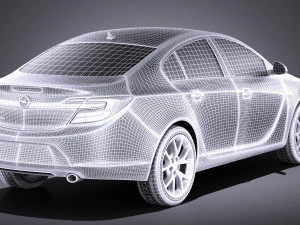 Opel Insignia Sedan 2015 vray 3D Model