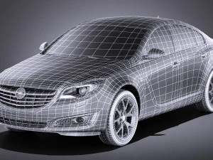 Opel Insignia Sedan 2015 vray 3D Model