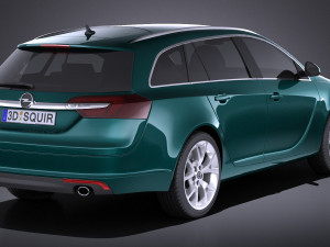Opel Insignia Sports Tourer 2015 vray Model 3D