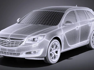 Opel Insignia Sports Tourer 2015 vray 3D Modell