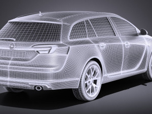 Opel Insignia Sports Tourer 2015 vray Model 3D