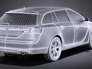 Opel Insignia Sports Tourer 2015 vray 3D Modell