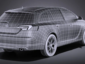 Opel Insignia Sports Tourer 2015 vray 3D Modell