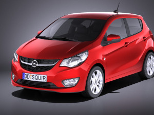 Opel Karl 2017 vray Modèle 3D