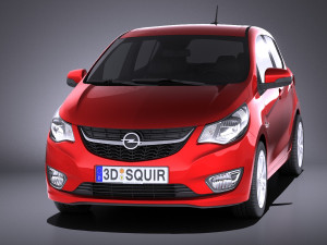 Opel Karl 2017 vray Modelo 3D