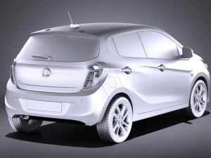 Opel Karl 2017 vray 3D Model