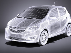Opel Karl 2017 vray Modelo 3D