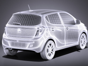 Opel Karl 2017 vray Modelo 3D