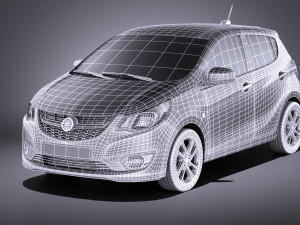 Opel Karl 2017 vray Modelo 3D