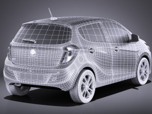 Opel Karl 2017 vray Modelo 3D