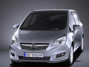 Opel Meriva 2016 vray 3D 模型