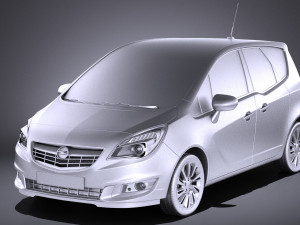 Opel Meriva 2016 vray 3D 模型