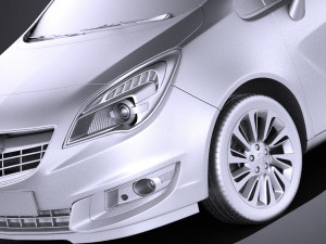 Opel Meriva 2016 vray 3D 模型