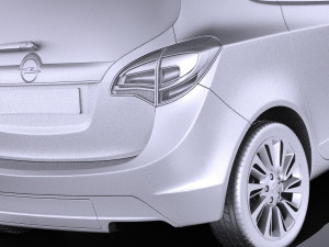 Opel Meriva 2016 vray 3D 模型