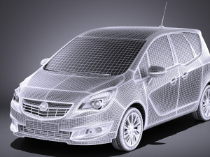 Opel Meriva 2016 vray 3D 模型