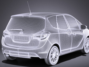 Opel Meriva 2016 vray 3D 模型