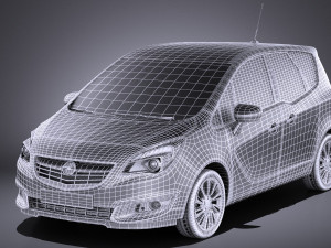 Opel Meriva 2016 vray 3D 模型