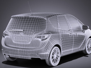 Opel Meriva 2016 vray 3D 模型