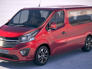 Opel Vivaro Pass 4-door 2015-2018 3Dモデル