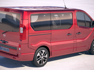 Opel Vivaro Pass 4-door 2015-2018 3D Model