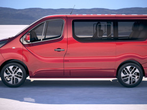 Opel Vivaro Pass 4-door 2015-2018 3D Model